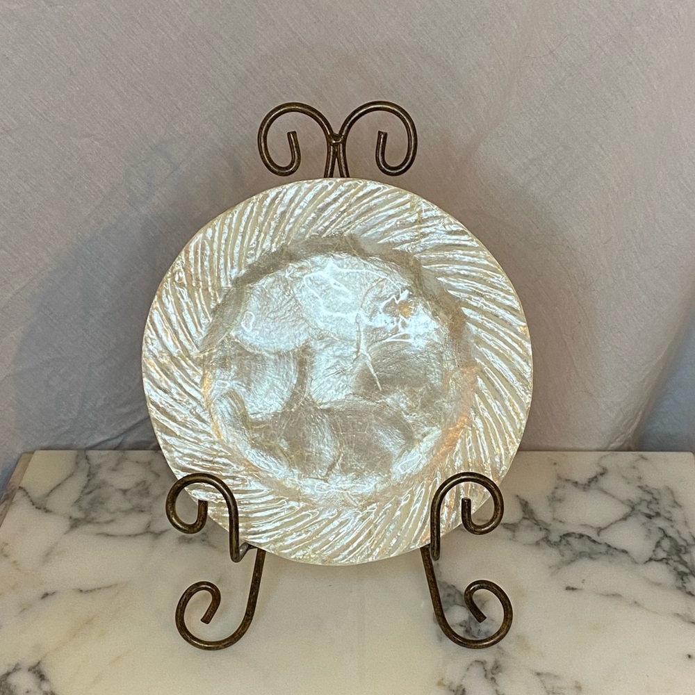 Small handmade kappa shell dish